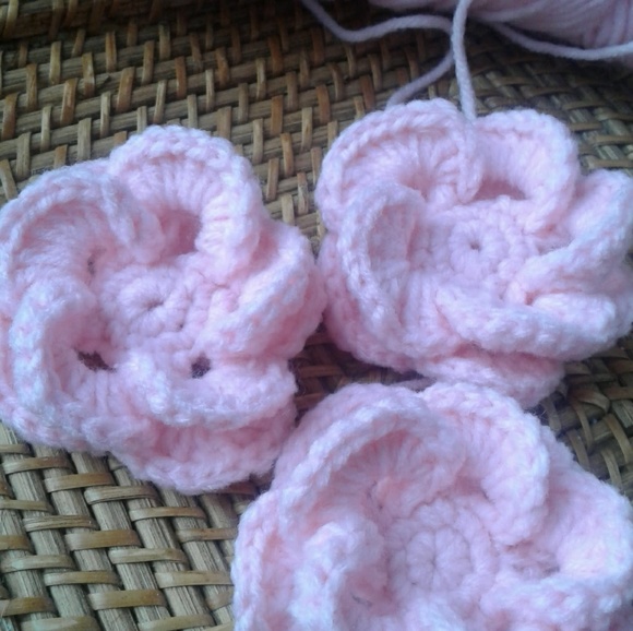 DIY Decor 5 Crochet Flower Your Choice - Picture 5 of 7